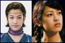 Nakayama Akiko Out of Costume and as Sailor Star Maker