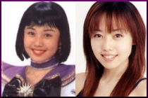 Tomita Chikage Out of Costume and as Sailor Neptune