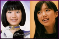 Funayoshi Eriko Out of Costume and as Sailor Saturn