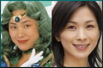 Haranda Hiroko as Sailor Neptune and Out of Costume