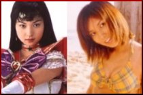 Sakai Hiromi as Sailor Mars and Out of Costume