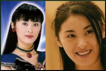 Yokoi Miho as Sailor Pluto and Out of Costume