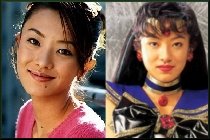 Hosoki Miwa Out of Costume and as Sailor Pluto