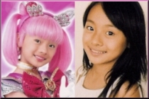 Oosaki Moe as Sailor Chibimoon and out of costume