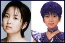 Katayama Sayuri Out of Costume and as Sailor Star Fighter