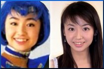 Miyagawa Yukiko as Sailor Mercury and Out of Costume